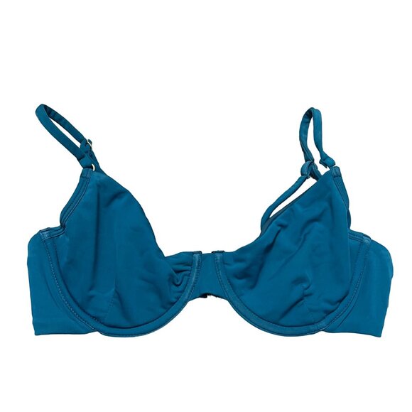 Fella Swim Wired Teal Blue Bikini Top Size XSmall - Picture 1 of 6